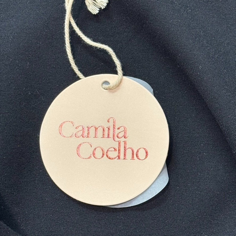 Camila Coelho Dress S Black White Strapless Drop Waist Bubble Mini Cocktail - Picture 11 of 14